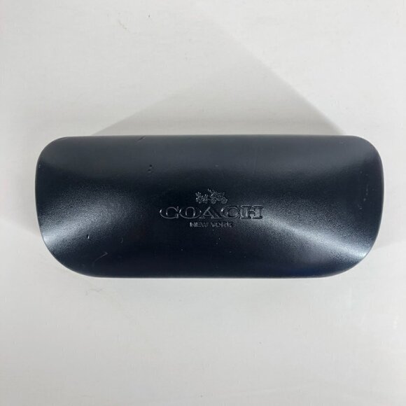 Coach Black Hard Shell Glasses Sunglass Case Black Velvet Interior Unisex - Picture 2 of 12